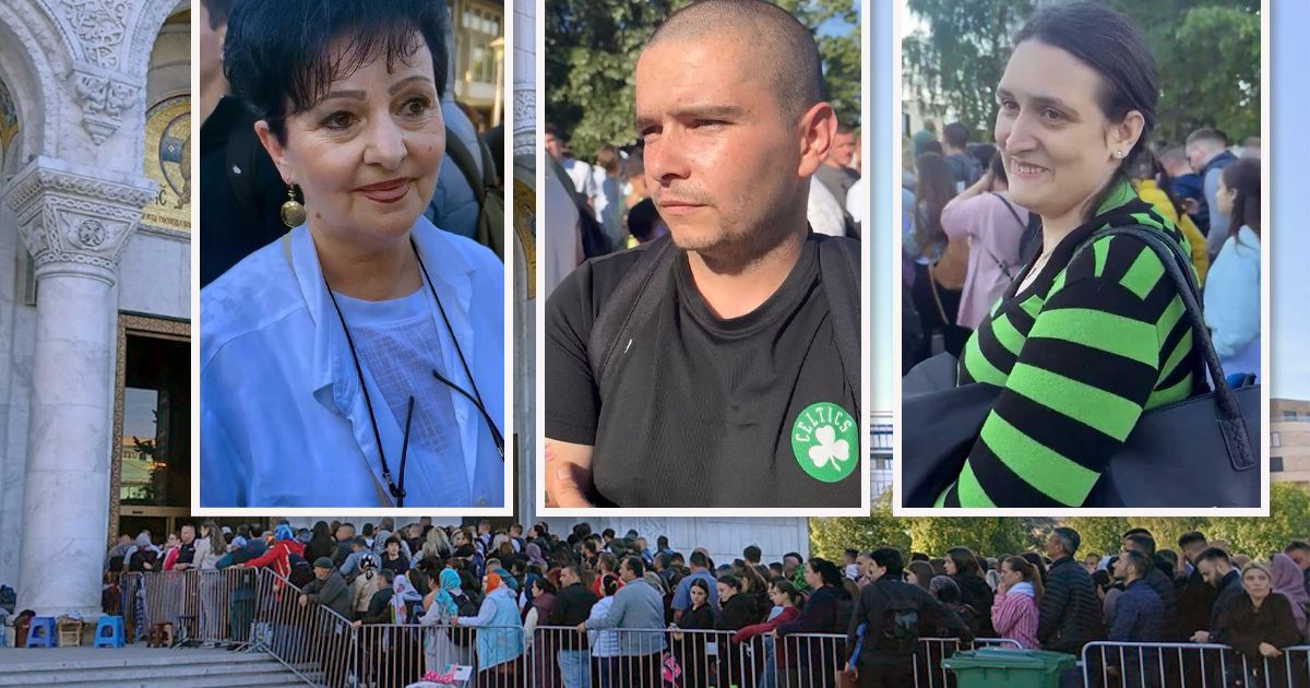 Масовен поклон при Светината в Храма на Свети Сава в Белград