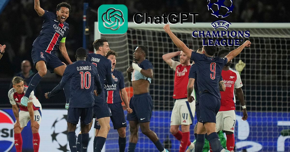 ChatGPT предсказва: ПСЖ ще победи Арсенал 2:1