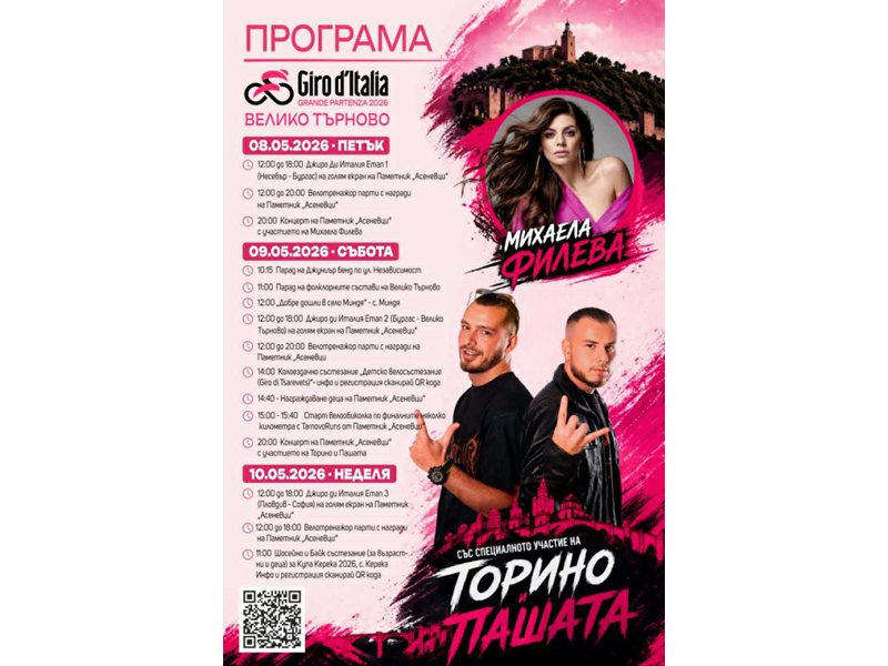 Велико Търново Добре Дойде 2200 Участника от Гиро д'Италия Маратон