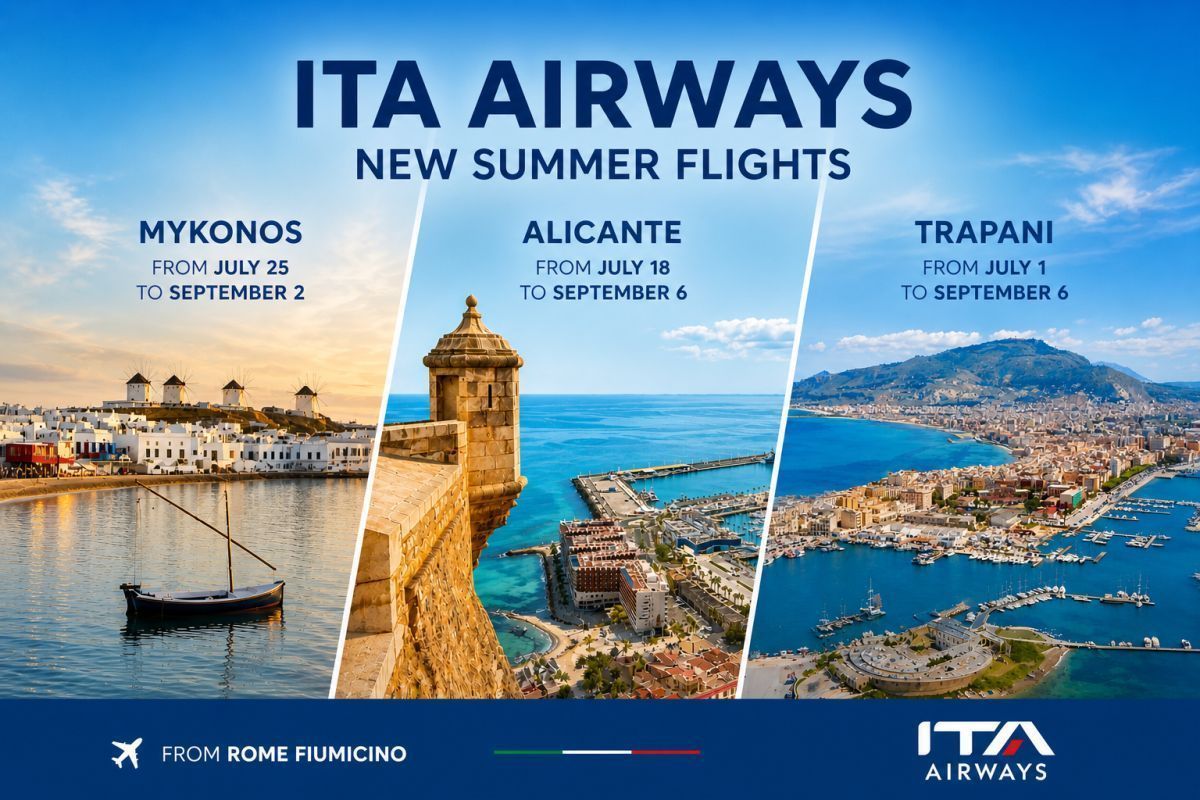 ITA Airways Разширява Марshrutите към Медитеранския Регион за Лето