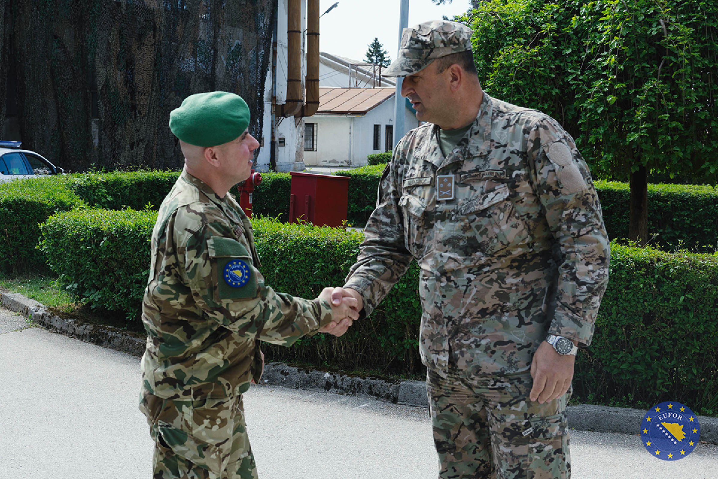 Заместник командир на EUFOR се срещнал с тактичната подкрепна бригада на Армията на Босна и Херцеговина в Райлово