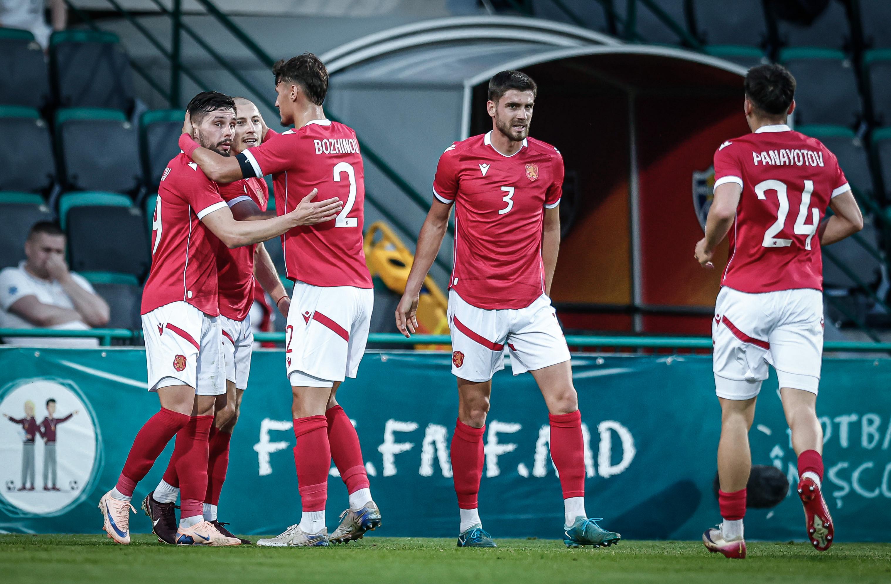 Русев разстреля Мълдова! България води 1:0 на почивката в Кишинев